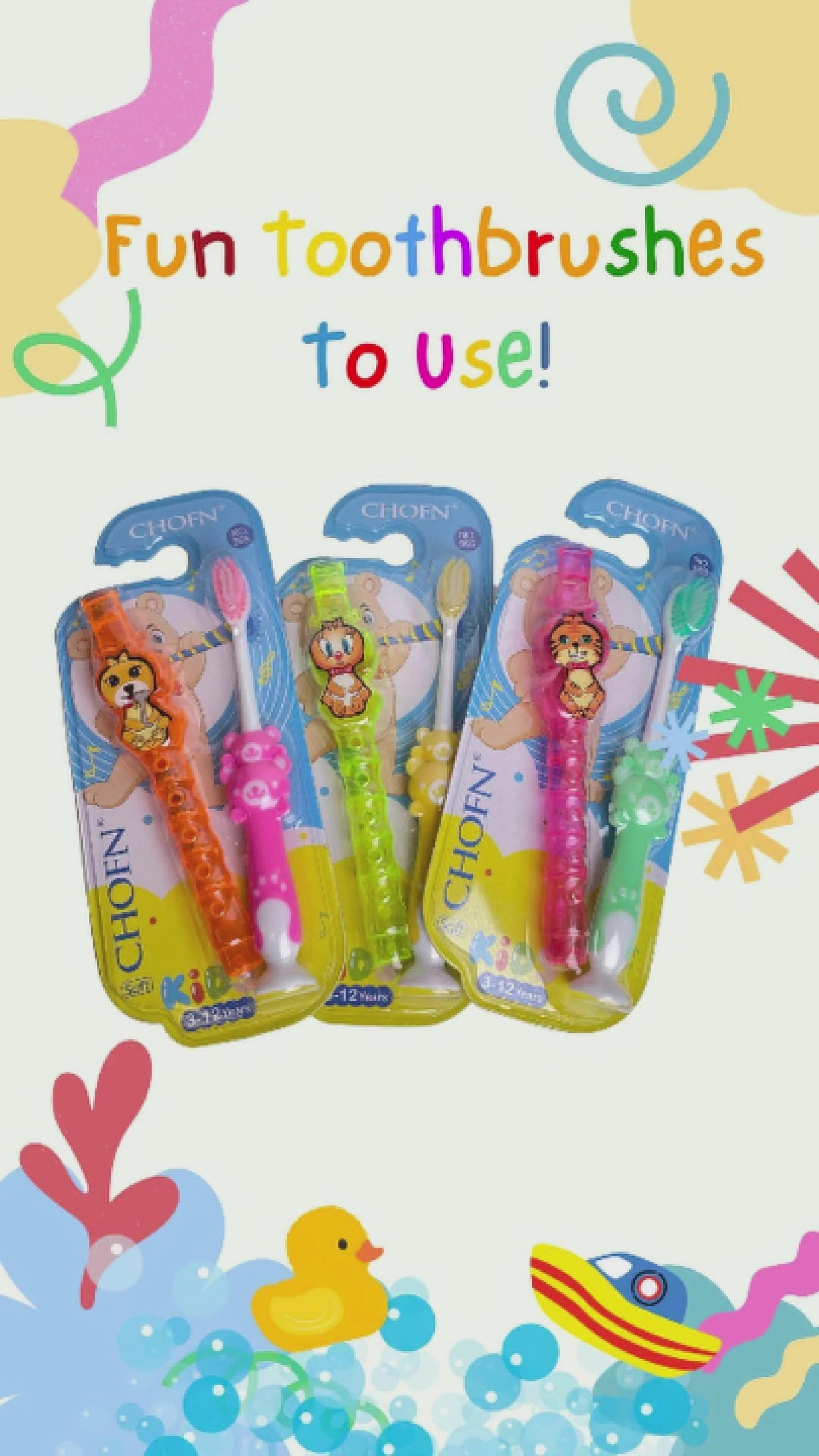 Kids Toothbrush Pack with Toy Cute Tooth Brush for Kids