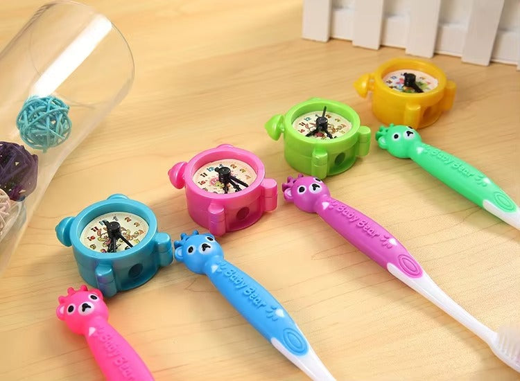 Kids Toothbrush Pack with Toy Cute Tooth Brush for Kids