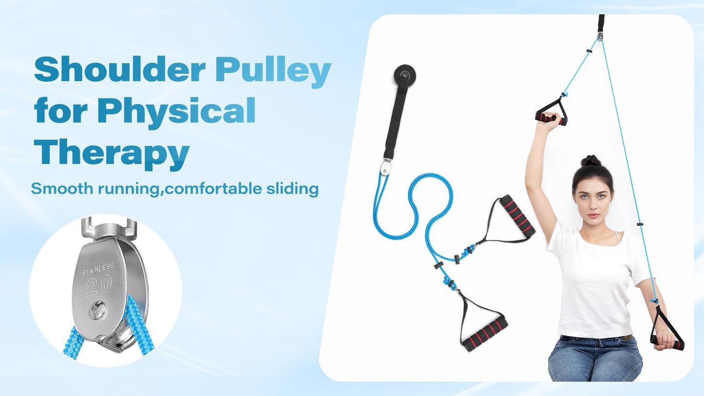 Shoulder Pulley, Rotator Cuff & Frozen Shoulder Rehab Exerciser for tendonitis, frozen shoulder syndrome, rotator cuff, for home exercise